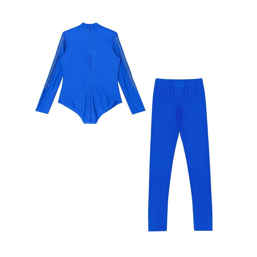 Thumbnail: Kids Boys Gymnastics Leotards Fitness Jumpsuits Latin Dace Bodysuit Gymnastic Le