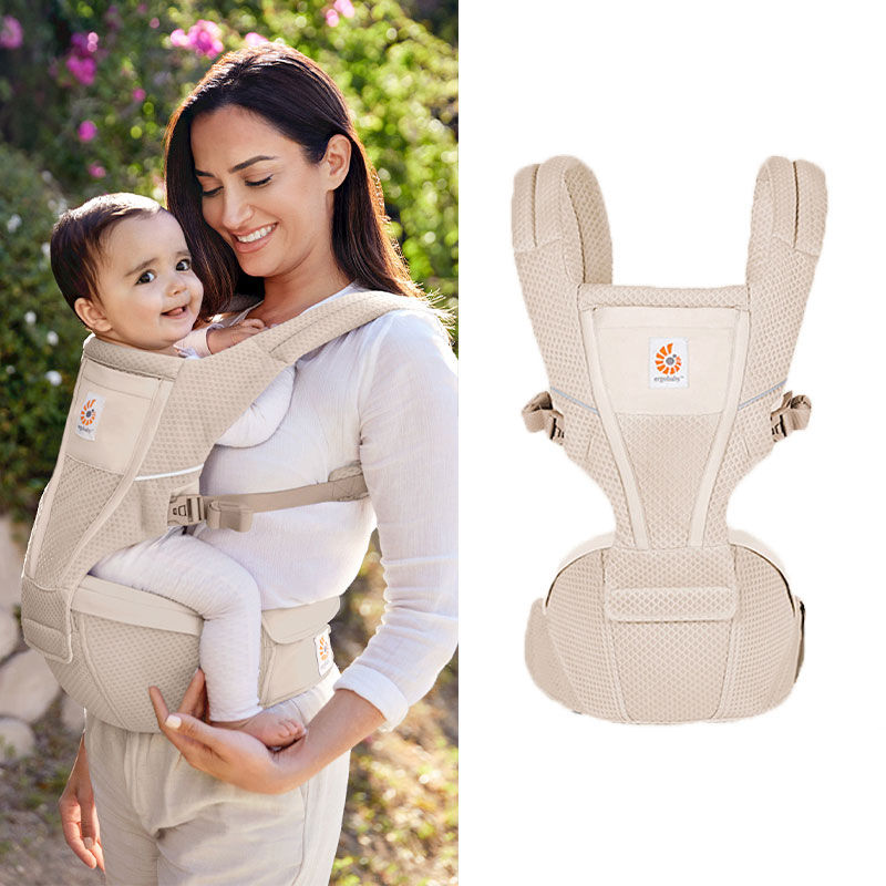 Thumbnail: Ergobaby All Carry Positions Breathable mesh baby carrier, enhancing lumbar supp
