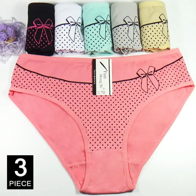 Thumbnail: Cotton Panties Female Underpants Sexy Panties for Women Briefs Underwear Plus Si