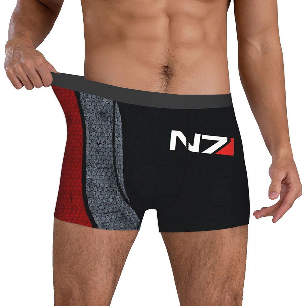Thumbnail: N7 Art Mass Effect Underpants Breathbale Panties Man Underwear Comfortable Short