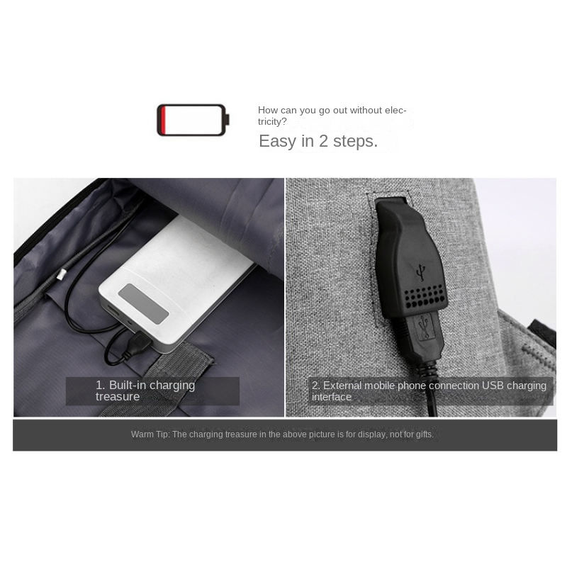 Thumbnail: Business Laptop Backpack Large Capacity Multifunctional Usb Charging Waterproof 