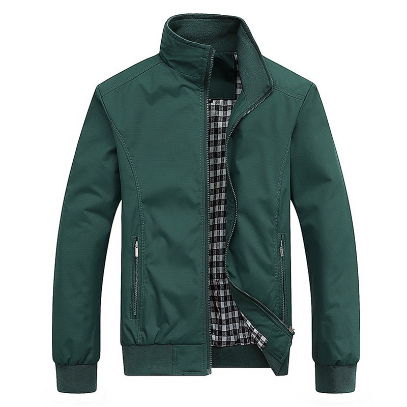 Thumbnail: 2025 Spring Autumn Casual Solid Fashion Slim Bomber Jacket Men Overcoat New Arri