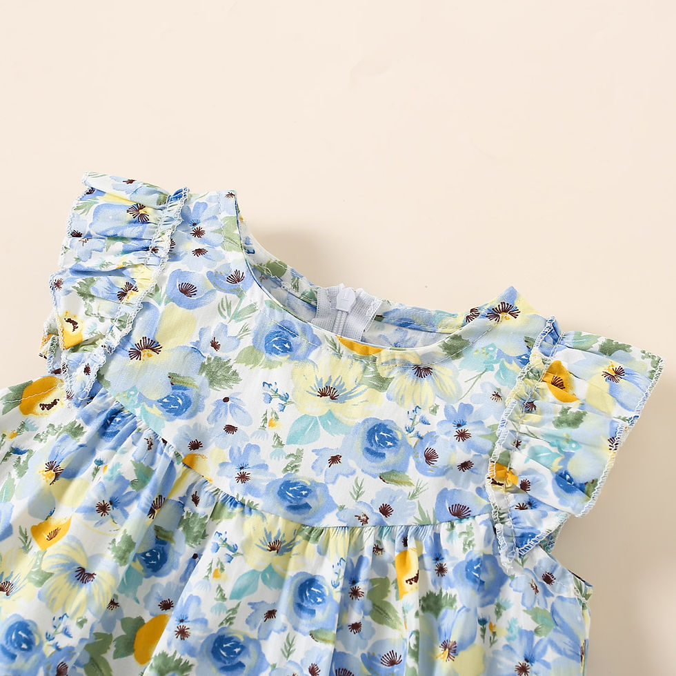 Thumbnail: Baby Girl Dress Summer Girl Beach Dress Flower Print Cute Princess Dress Girls' 
