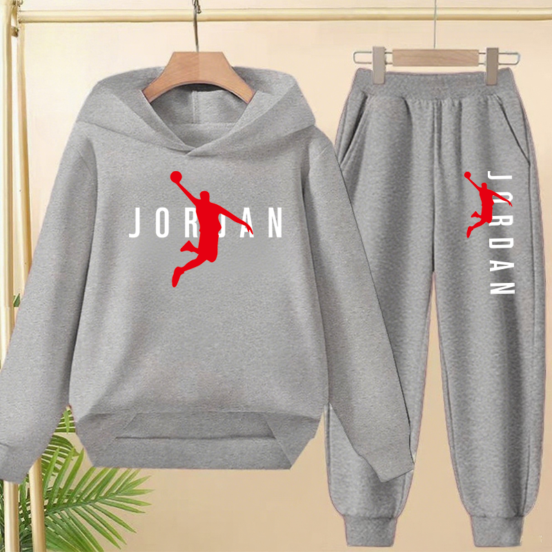 Thumbnail: 2-13 Years Boys 2pcs Autumn Spring Hoodie+Pants TracksuitsGirls Casual Streetwea