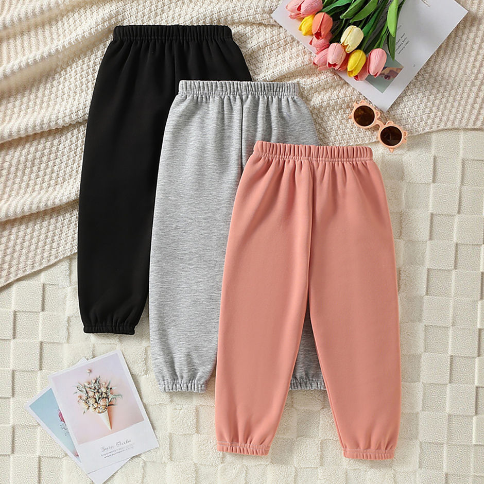 Thumbnail: 2/3 Pieces Of Autumn And Winter Children's Candy Colored Velvet Warm Casual Swea