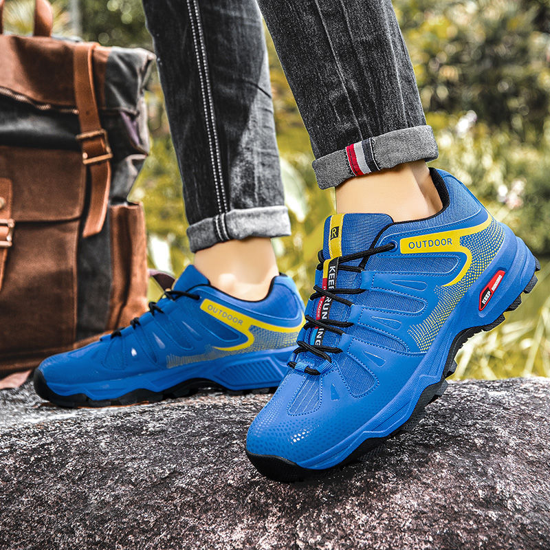 Thumbnail: New Outdoor Men's Shoes Men's Anti Slip mountaineering Shoes Travel Hiking Adven