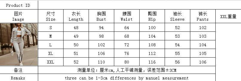 Thumbnail: Women's Spring Summer New Fashionable Zipper Design Long Sleeve Top+Drawstring P