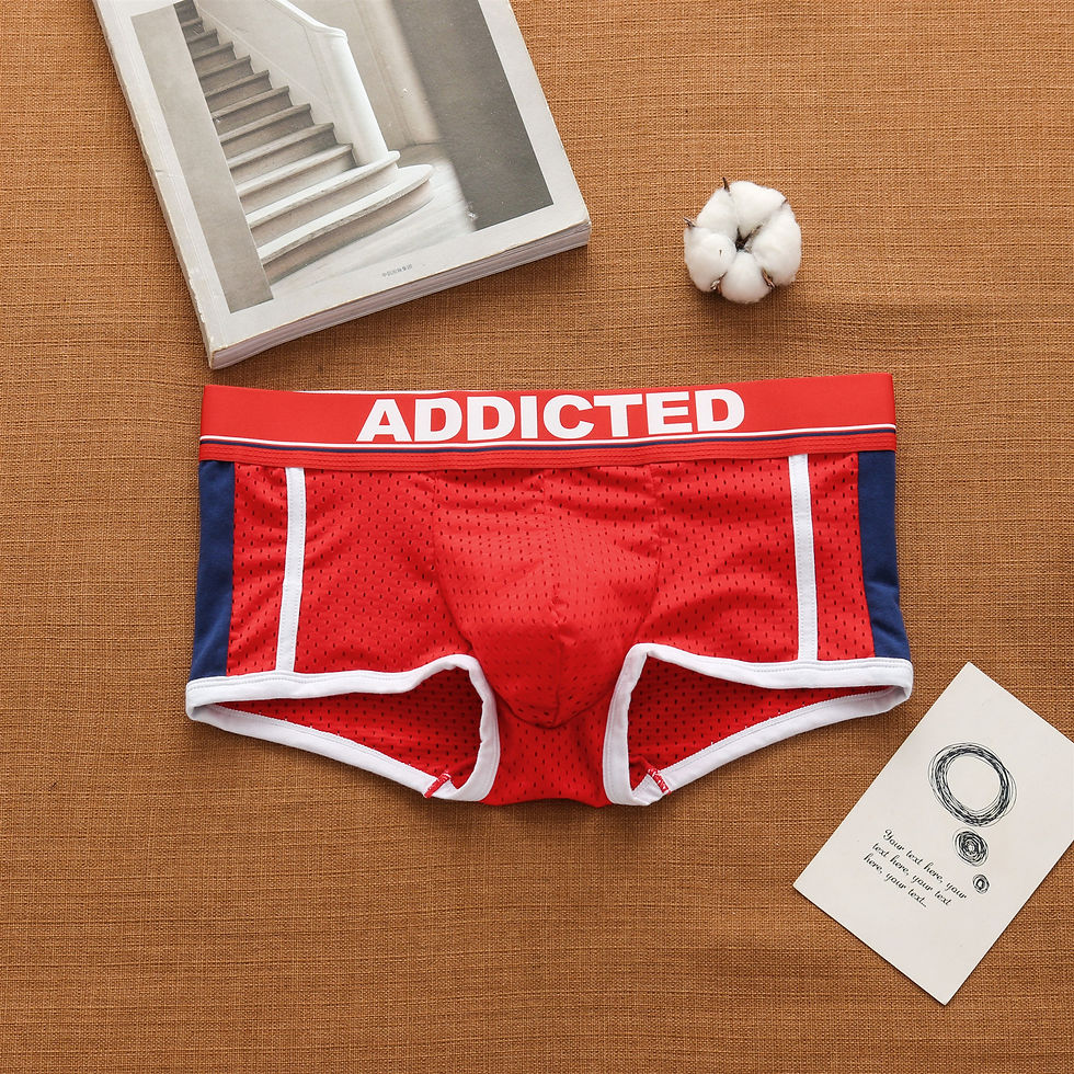 Thumbnail: Men's underwear sexy low waist breathable ice mesh comfortable fashion boxers