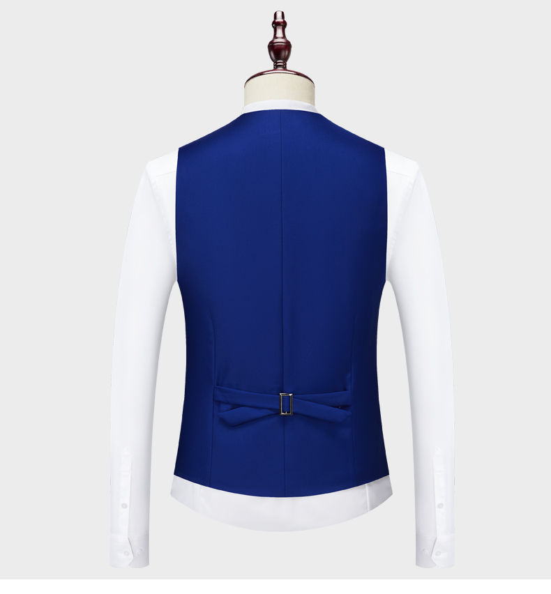 Thumbnail: Men's Business Casual Suit for Weddings, Genuine Blazer, Vest and Pants, Big & T