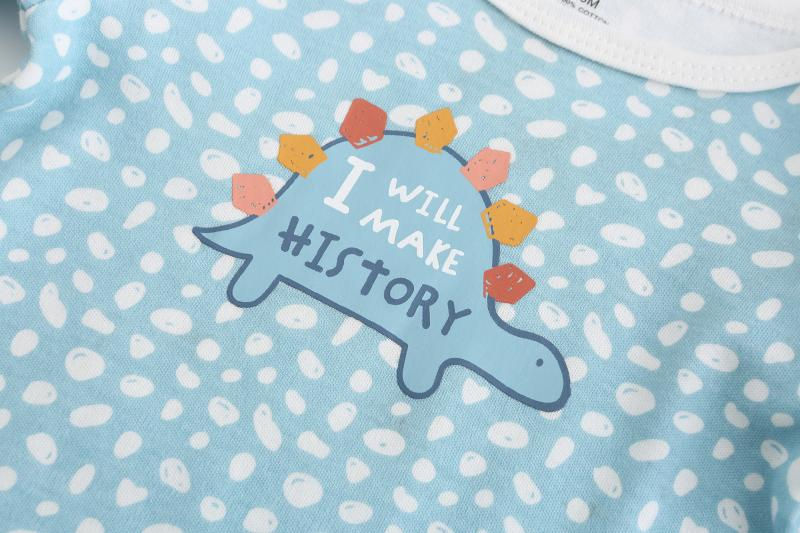 Thumbnail: Kiddiezoom 3 Pcs Newborn Cartoon Long Sleeve 100%cotton Baby Boy Girl Bodysuit S