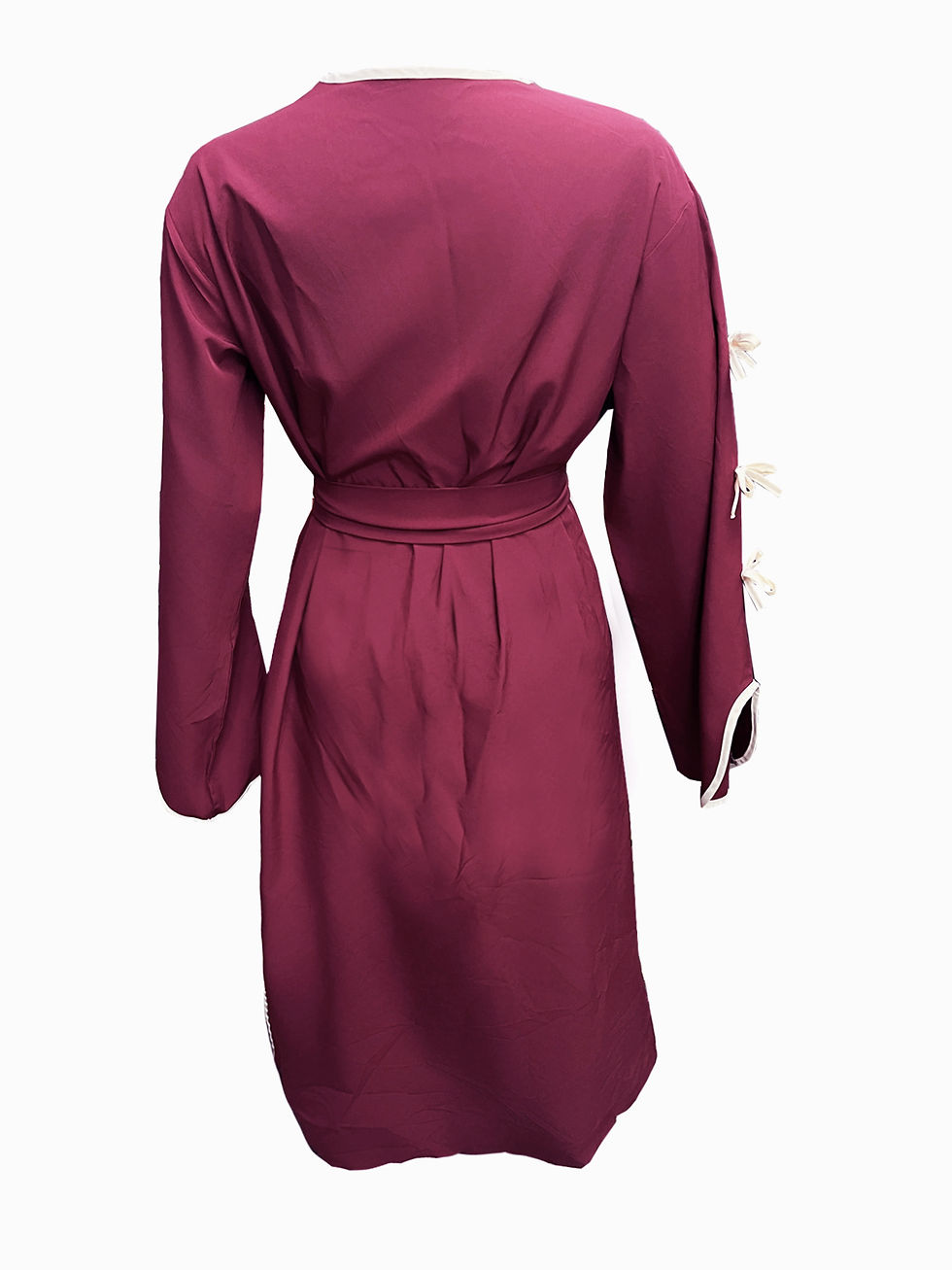 Thumbnail: Muslim Abaya Women Dress Dubai Women Dress Bow Caftan Lace-up Floral Dresses Isl
