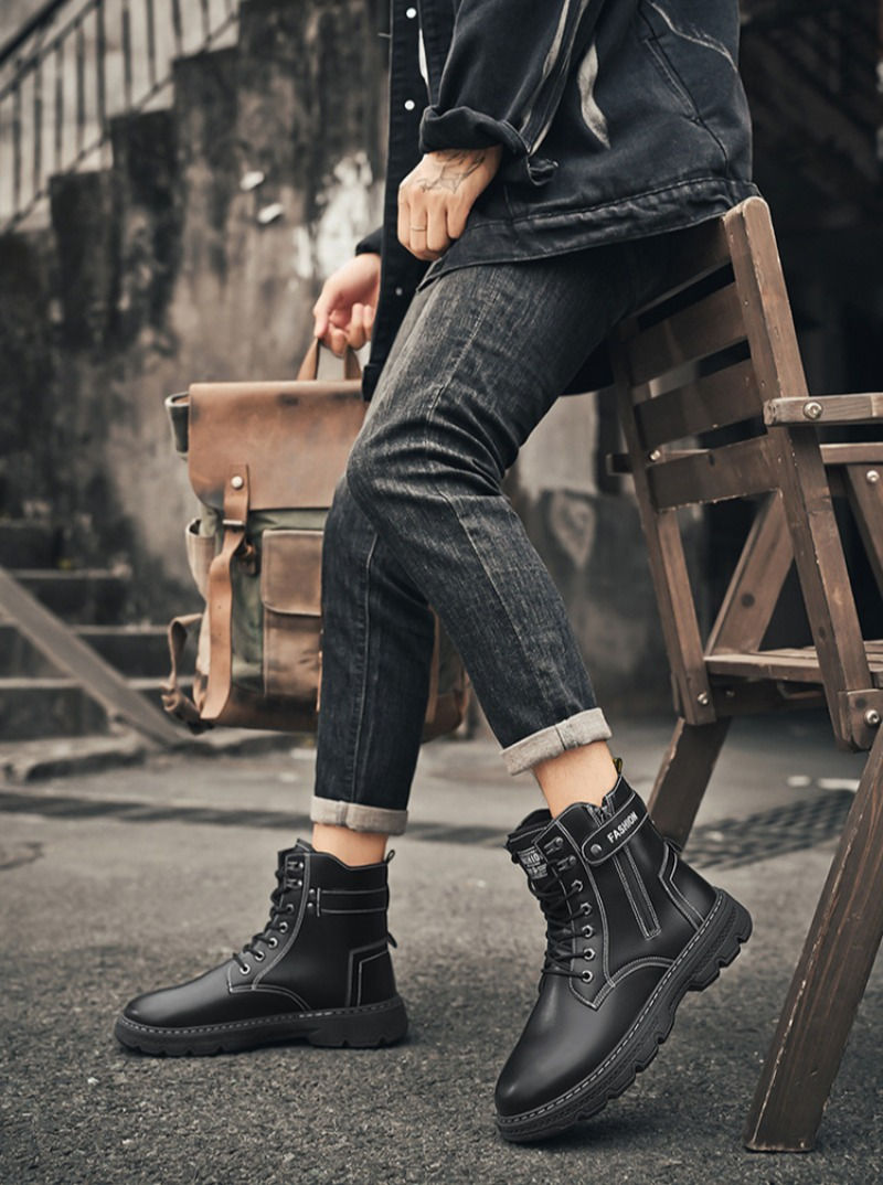 Thumbnail: Men's Works Boots Spring Autumn Anti-slip Waterproof Male Sneakers Desert Tactic