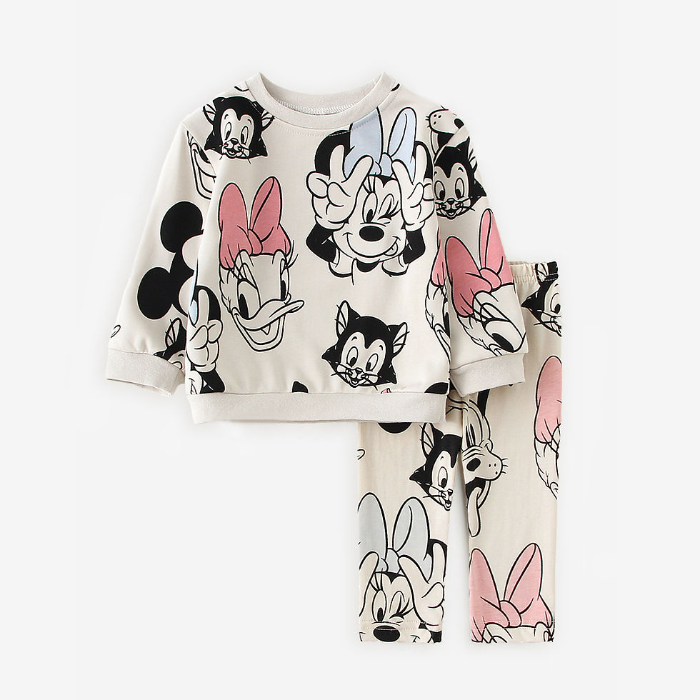 Thumbnail: 2Pcs Cute Baby Girl Clothing Sets Baby Girls Tops + Pants Spring Autumn Toddler 