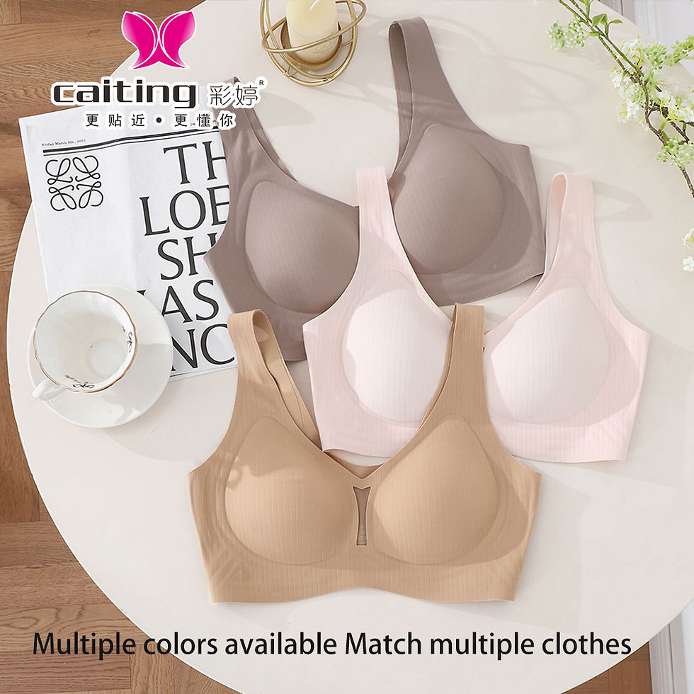 Thumbnail: CAITING nude seamless bra Seamless One-Piece victoria top secret sous vêtement 