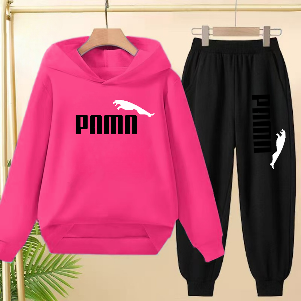 Thumbnail: Children 3-12Yrs Pullover Casual Coat Top Jogging Set Charming Tracksuits Letter