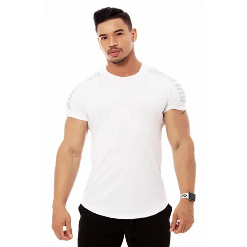 Thumbnail: 2026 Men Running Sports T-shirt Training Quick Dry Tight Short Sleeves Shirt Bod