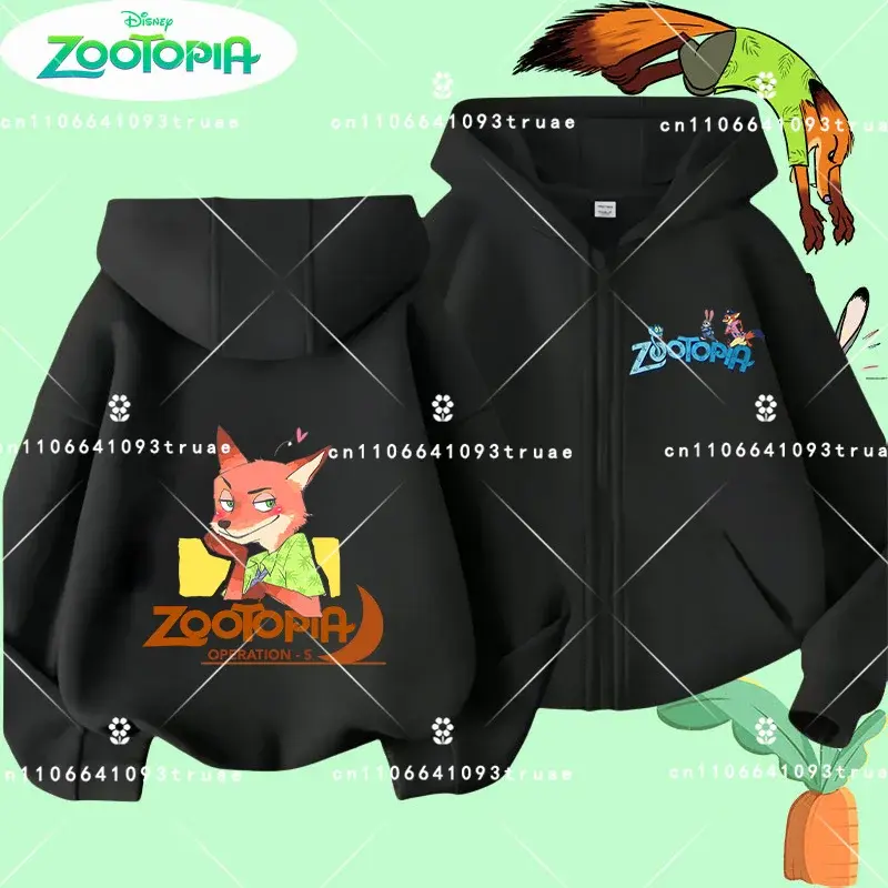 Thumbnail: Boys' Sports Shirt Cartoon Print Crazy Animal City Judy Spring Autumn Coat Girls