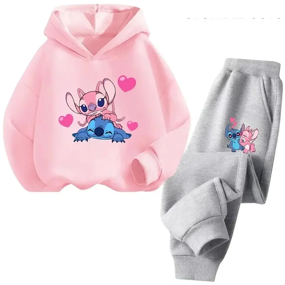 Thumbnail: Disney Kawaii Hoodie Set Sportswear Autumn Fashion Long Sleeve Hoodie Boys and G