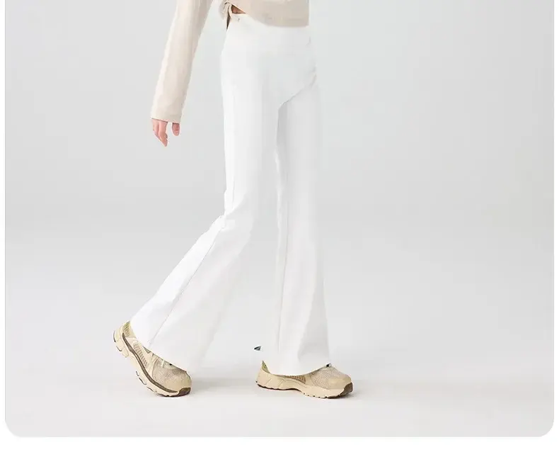 Thumbnail: 2025 Women's Flared Pants Elastic High Waisted Yoga Pants Mid Size Children's Fa