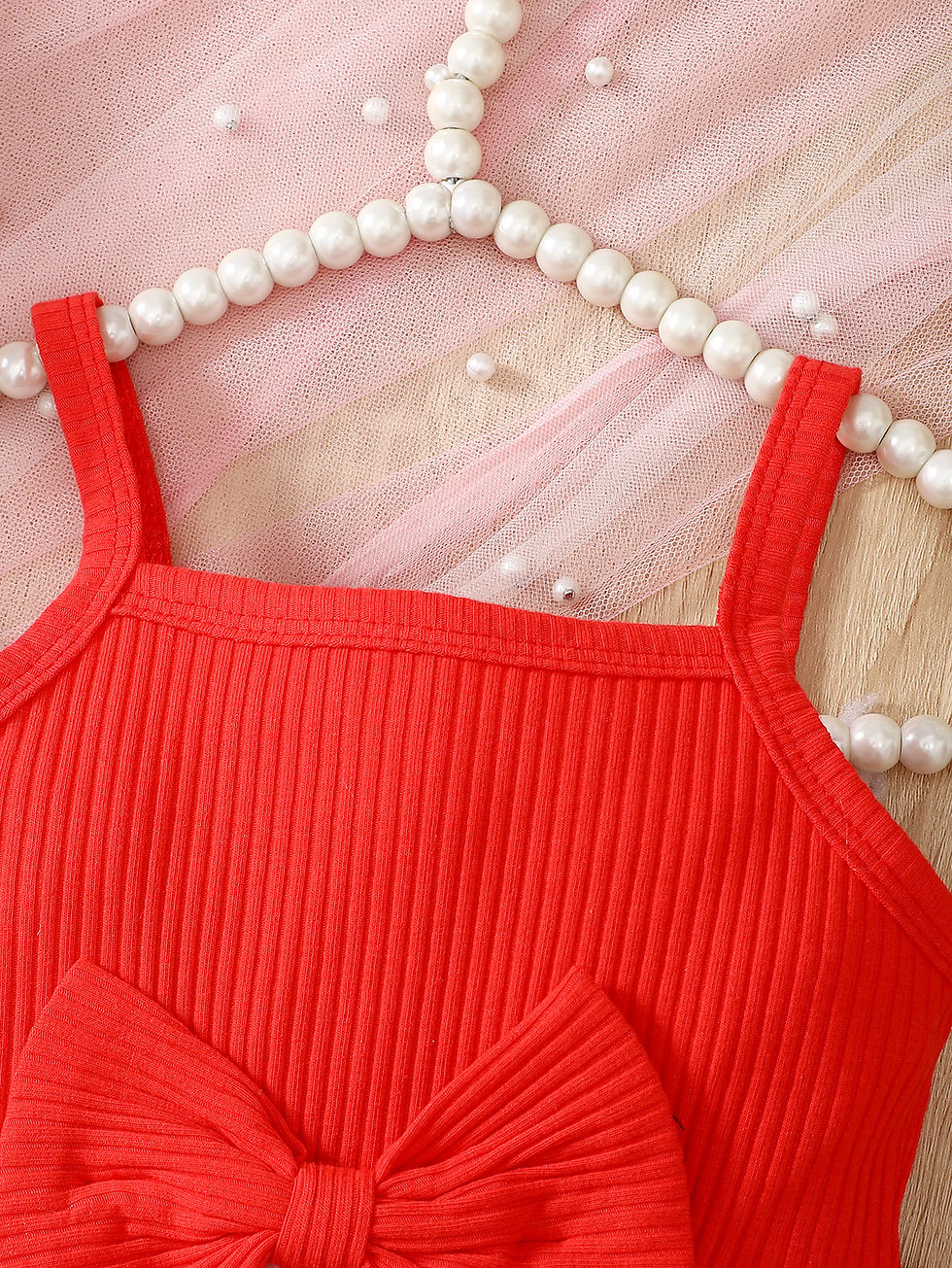 Thumbnail: Fashionable baby girl summer trend cute heart with cartoon elephant suspender dr