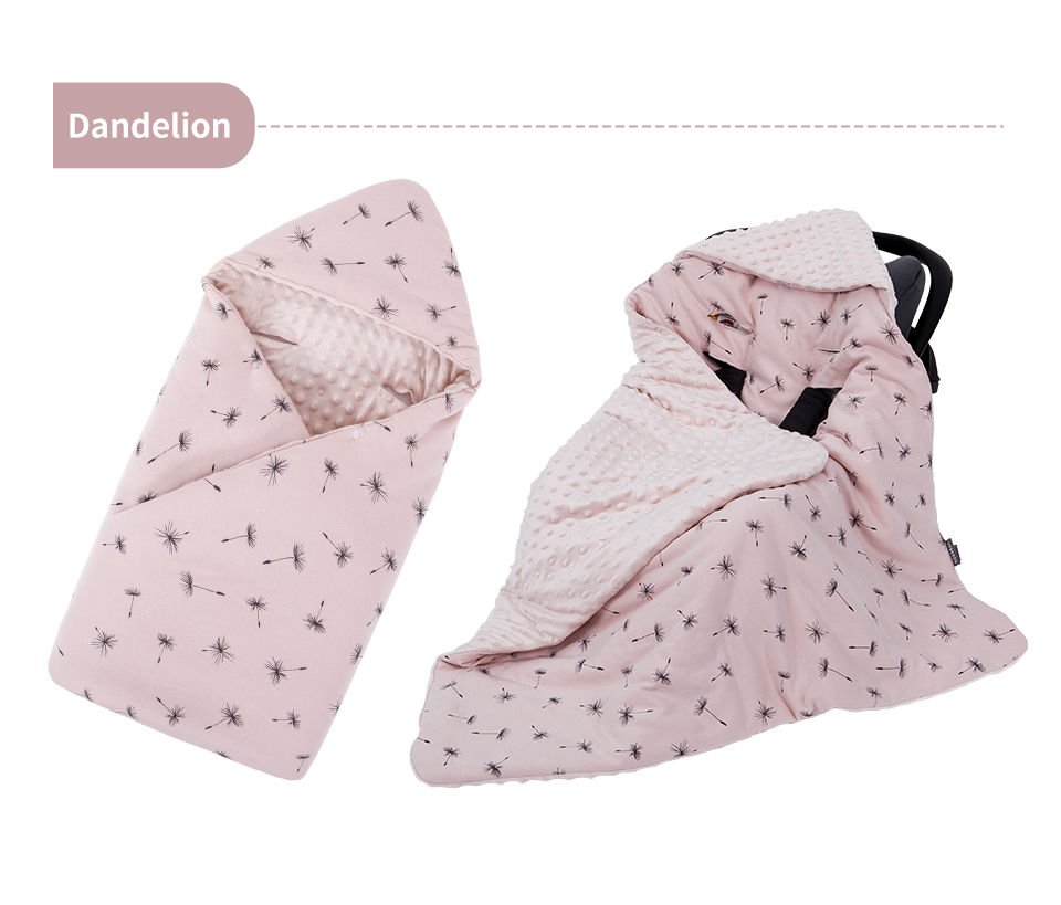Thumbnail: Newborn Baby Blanket With Hooded Windproof Go Outside Warm Portable Swaddle Wrap