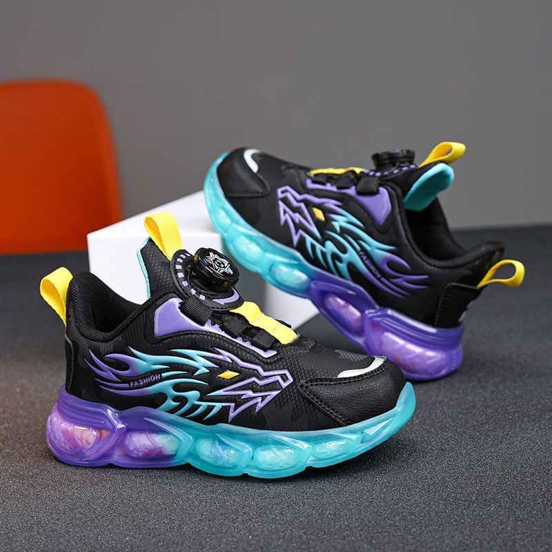 Thumbnail: Fashion Children's Leather Casual Shoes For Boy Sneakers Breathable Kids School 