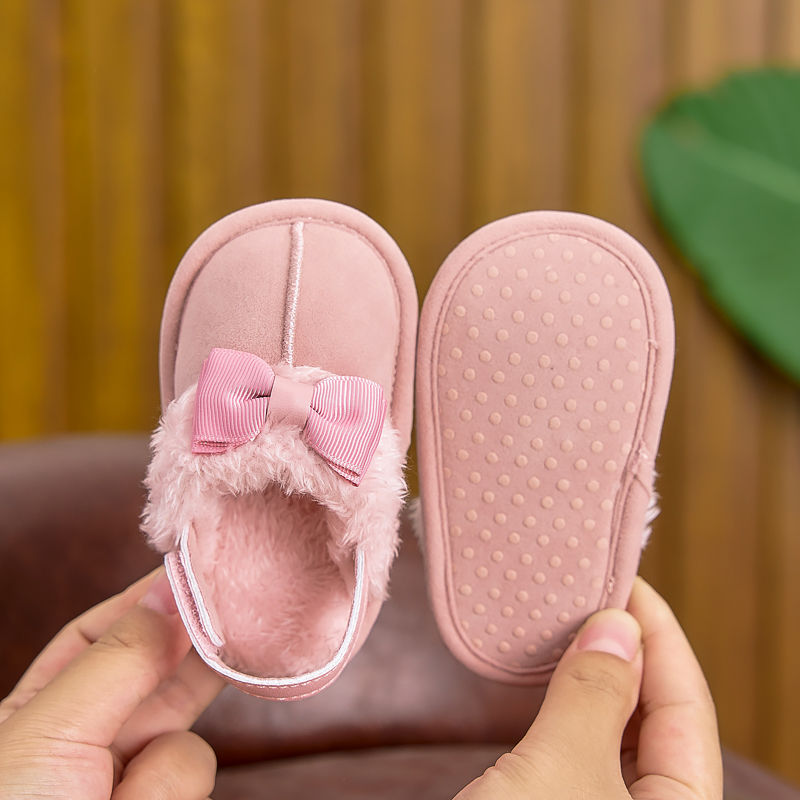 Thumbnail: Spring, Autumn, and Winter Baby Girl Shoes for 0-1 Year Olds, Indoor Home Slippe
