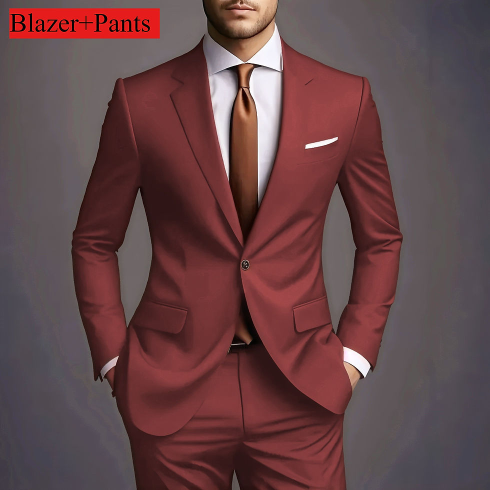 Thumbnail: (Jacket +Pants) 2025 New Luxury Elegant Men's Suits 2 Piece Set Fashion Korean C