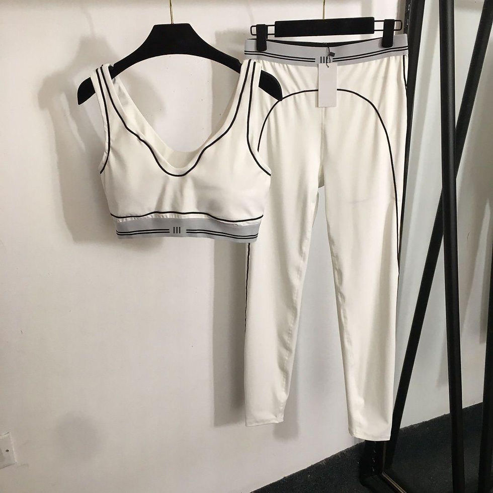 Thumbnail: 2026 Women's Sports Tank Top and Pants Jump Rope Yoga Pilates Fashion Comfort Se