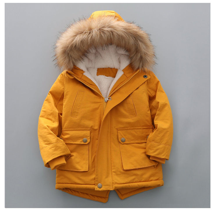 Thumbnail: Boys Jacket 2-8 Years Old Resist The Severe Cold Heavy Thick Plus Velvet High Qu