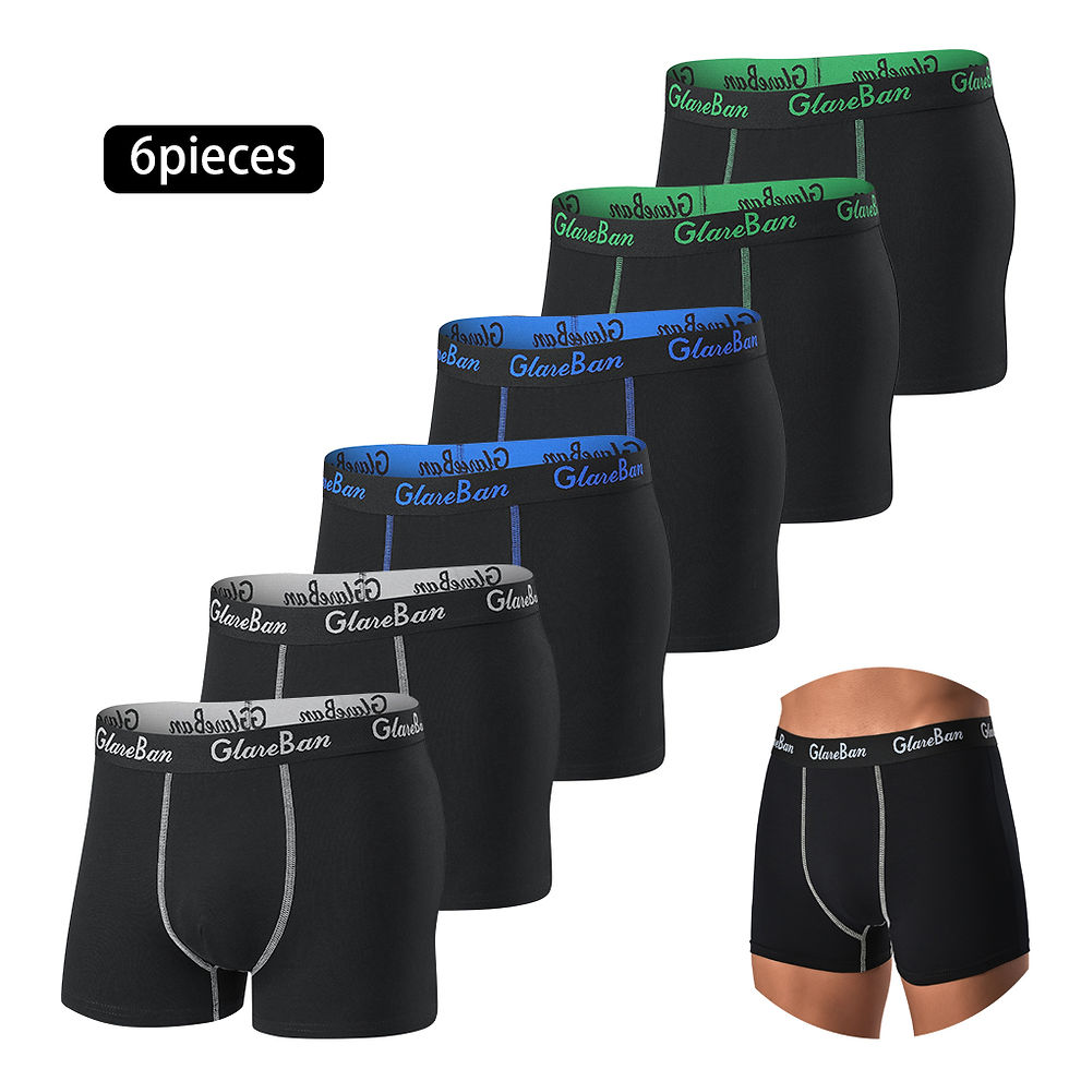 Thumbnail: 6pcs Pack Cotton Boxer Briefs Men shorts Panties Underwear For Man Brand And Und