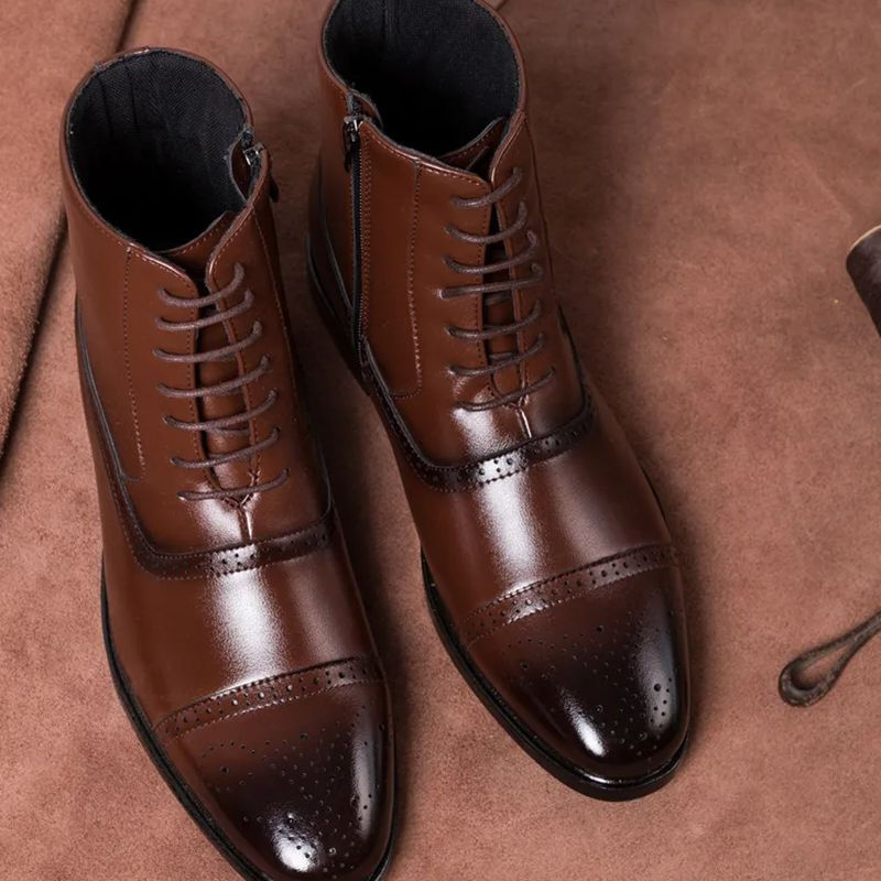 Thumbnail: Chelsea Boots for Men Business Office Formal Dress Shoes Men Casual High-top Ank