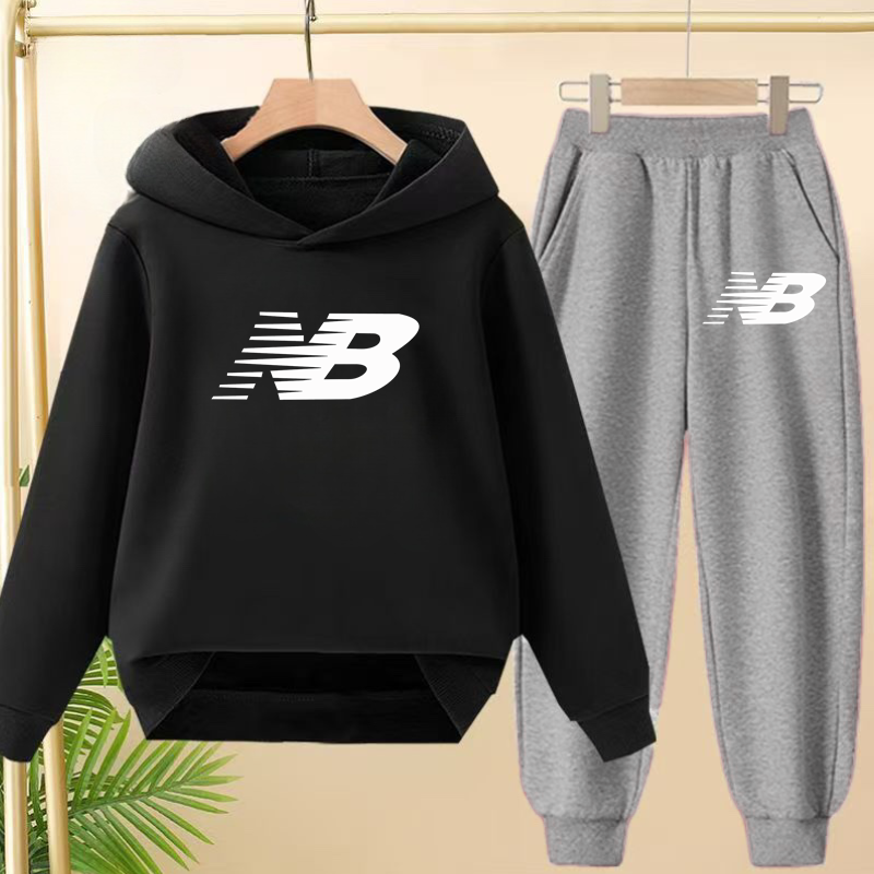 Thumbnail: Children Clothing Fashion Leisure Letter Print 2pcs Hoodies Coat+Pants Tracksuit