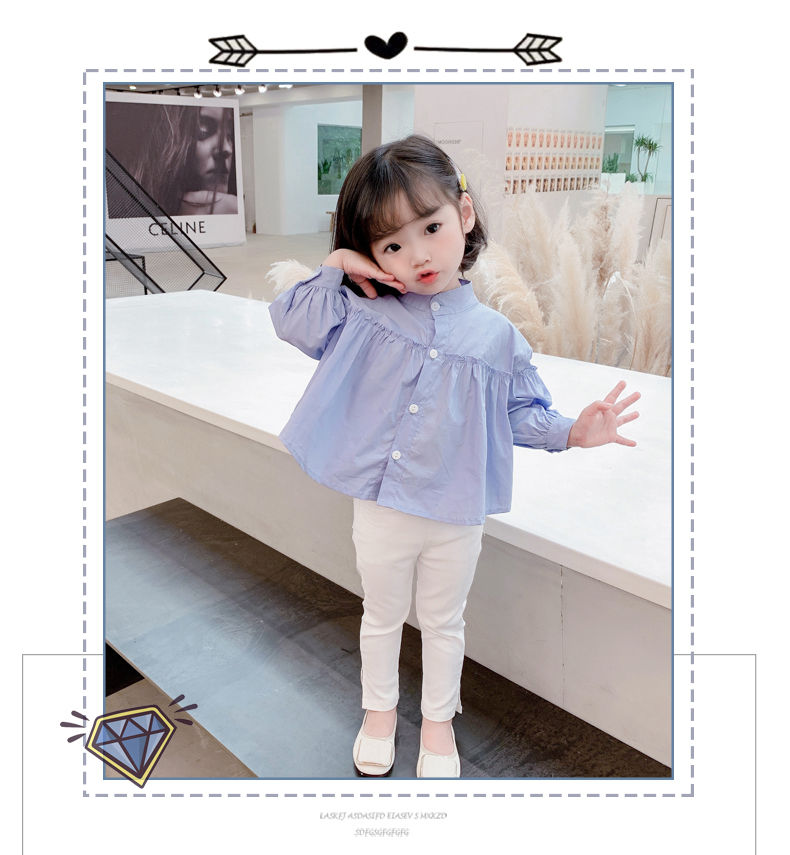 Thumbnail: Girls Shirt Spring And Autumn Clothing Loose Style Children Travel Casual Base S