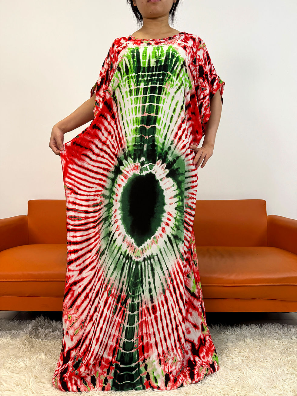 Thumbnail: 2025 New Fashion Muslim Abayas For Women Floral Cotton Loose Femme Robe African 