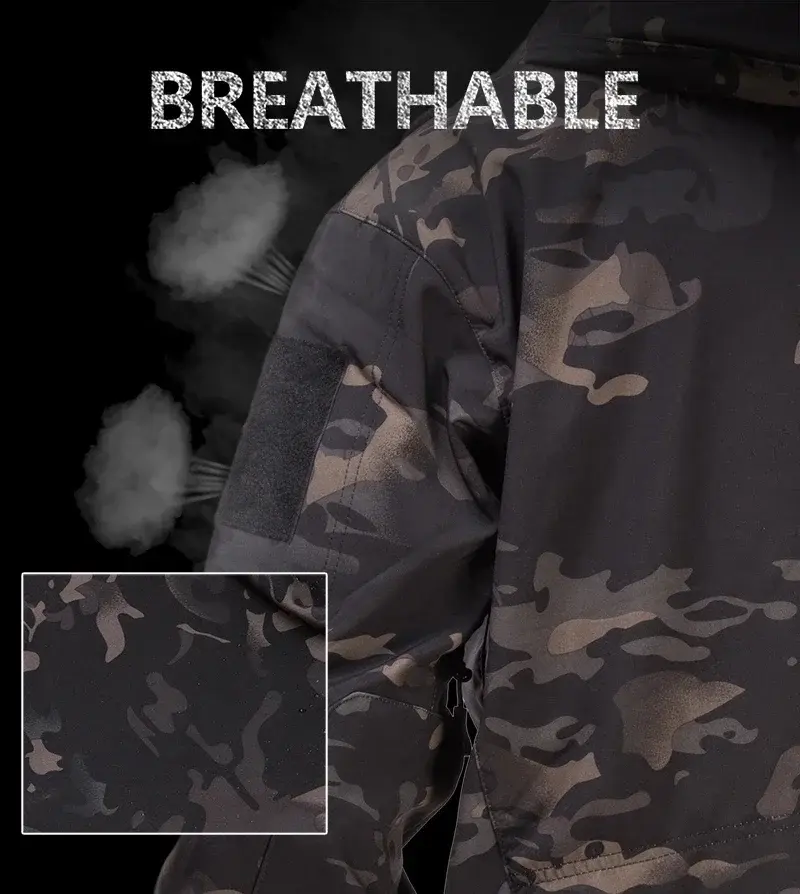 Thumbnail: Hunting Jackets Softshell Tactical Jacket Man Combat Waterproof Fleece Men Cloth