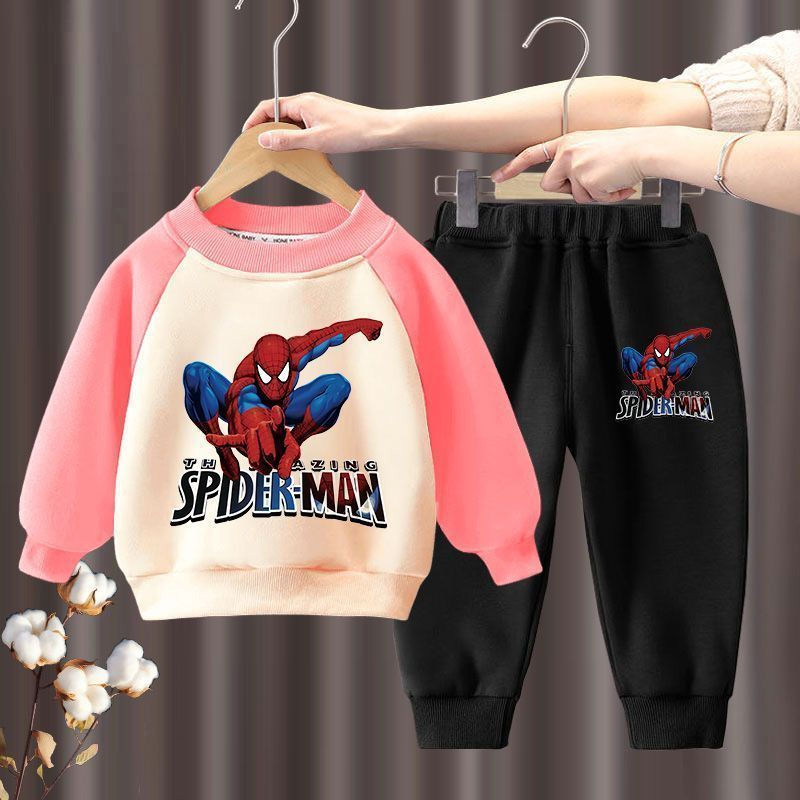 Thumbnail: Marvel Spring Autumn Children's Clothing Sets Boys Cartoon Sweatshirt and Sweatp