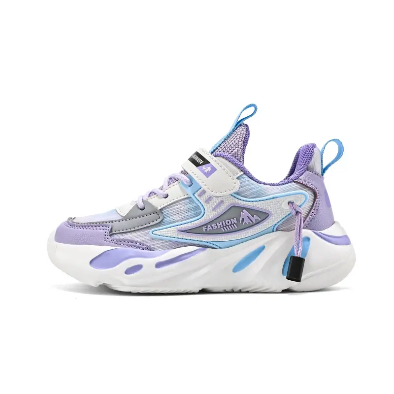 Thumbnail: New Kids Girls Sneakers Breathable Mesh Running Shoes Lightweight Soft Sole Spor
