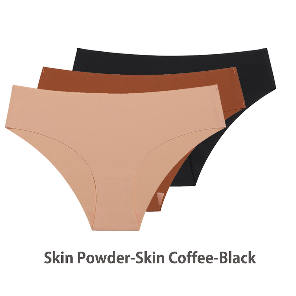 Thumbnail: 3 Pcs Set Seamless Panties for Women Breathable Low Waist Sexy Underwear Solid S