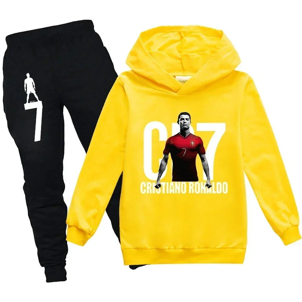 Thumbnail: Autumn Football Star Children Hoodie+Pants Suit Kid Sweatshirt 2pcs Sets CR7 Pri