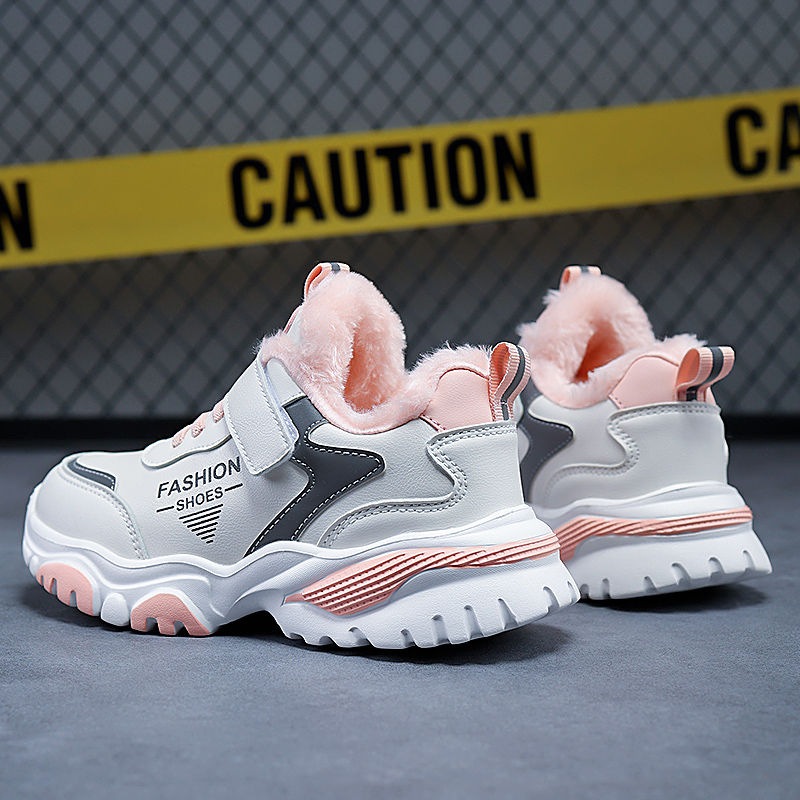 Thumbnail: Hot Selling Autumn Winter Leather Childrens Sports Shoes Balanced Flexible Stabl