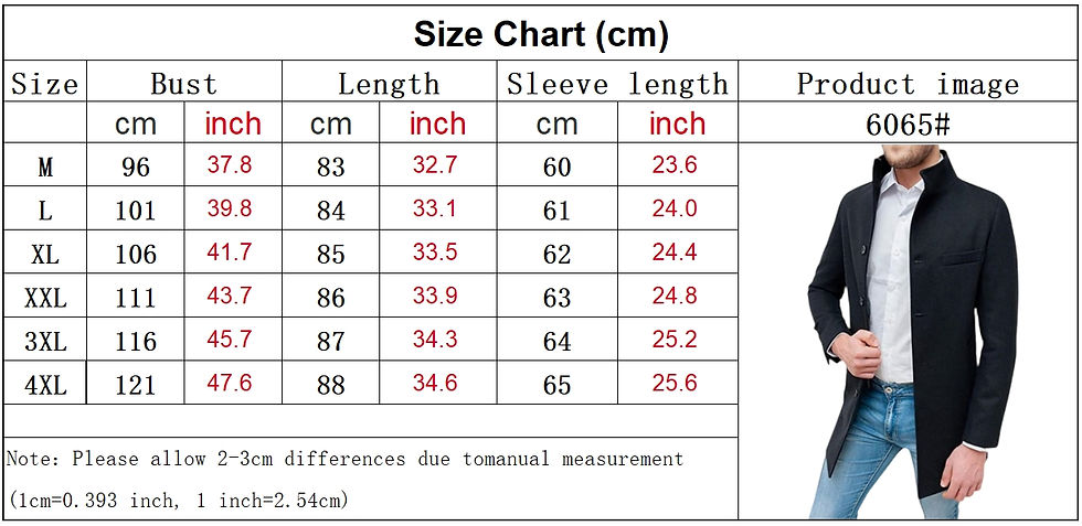 Thumbnail: Elegant Jackets Man Single Breasted Man's Janket Solid Wool Blends Mid-length Tr