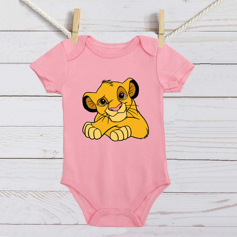 Thumbnail: Simba Lion King Baby Clothes New Born Baby Boy Bodysuit 100% Cotton Jumpsuits Ba