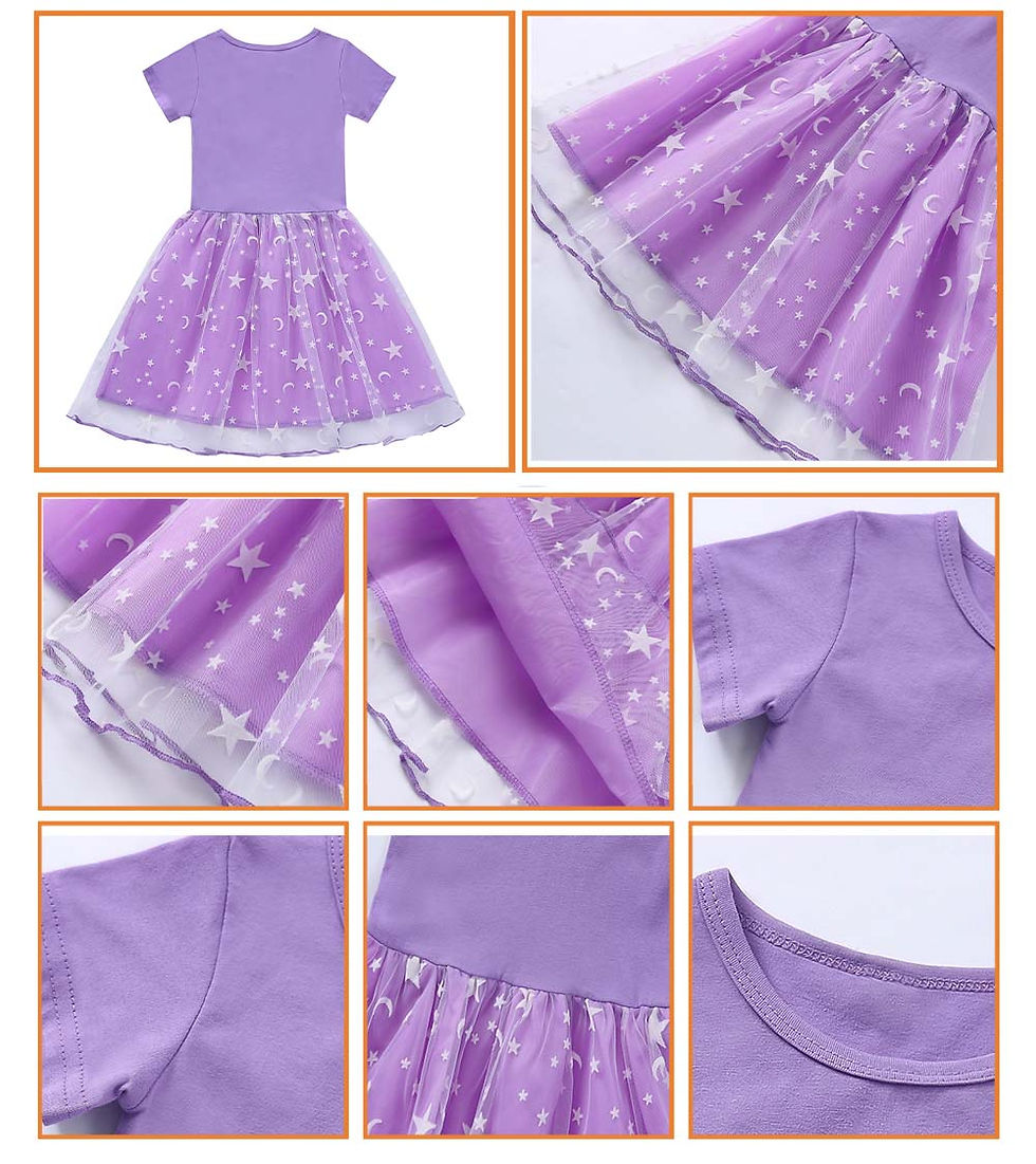 Thumbnail: Gabby Princess Dress for Girls Baby Cotton Dress Coming Home Outfit Kids' Dresse