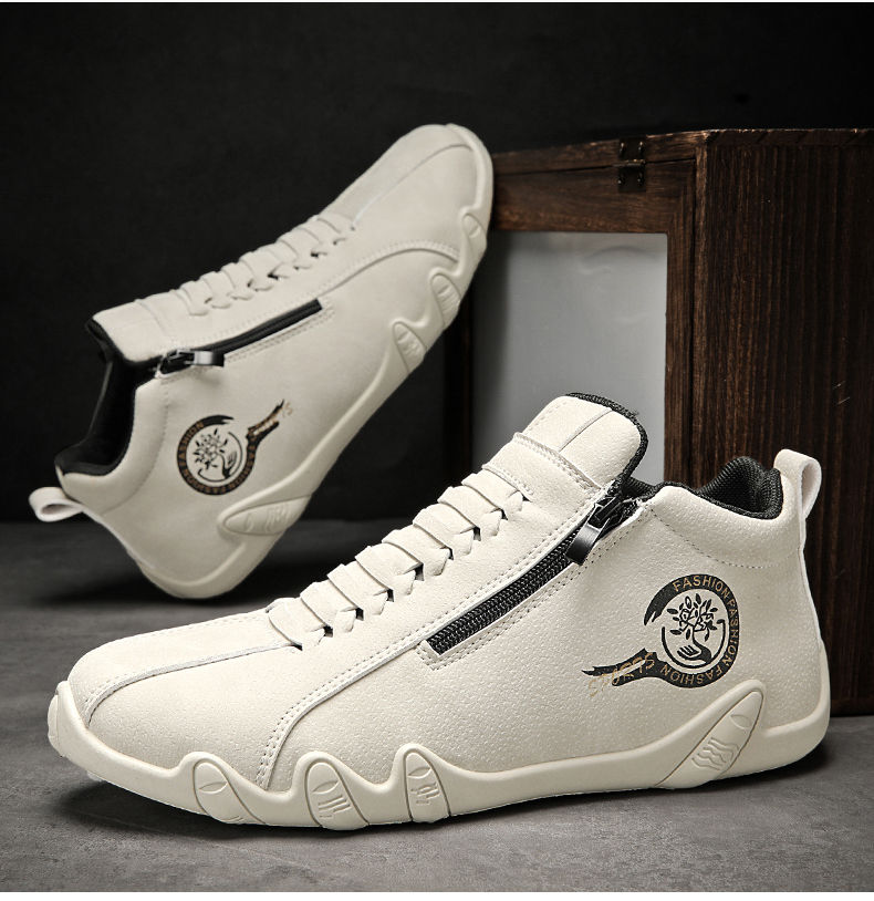 Thumbnail: New Men's Ankle Boots Fashion Soft Sole High Top Sneakers Men Shoes Outdoor Vers