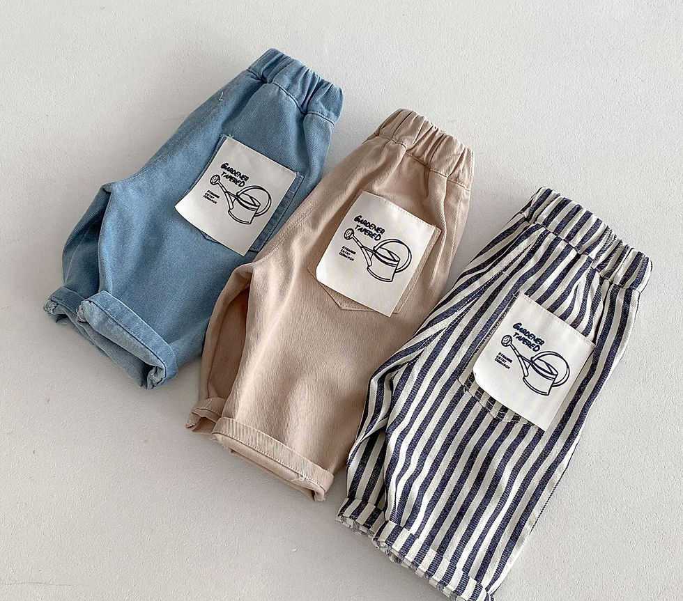 Thumbnail: Spring Clothes Children's Pants Casual 0-5 Years Old Korean Soft Denim Children'