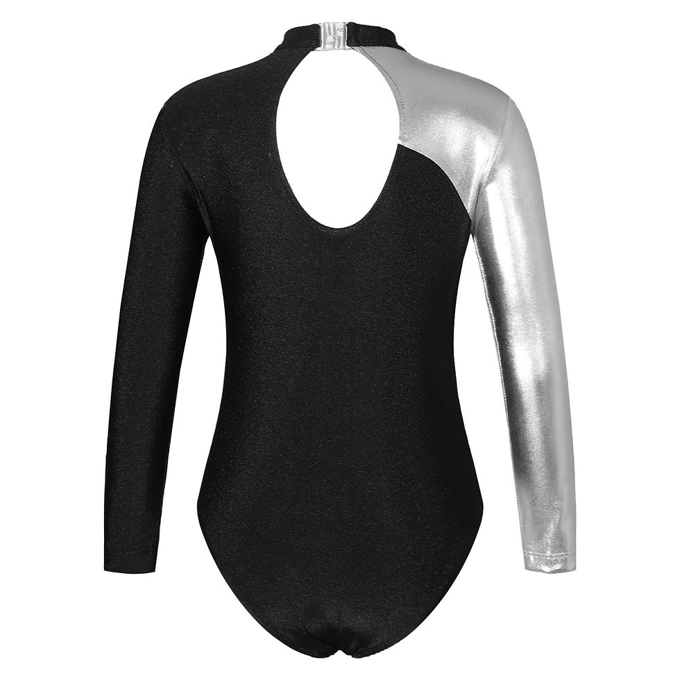 Thumbnail: Children Ballet Dance Leotard Gymnastics Jumpsuit for Girls Kids Long Sleeve Shi