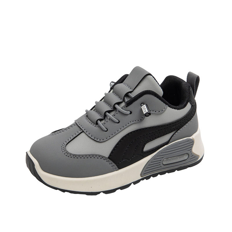 Thumbnail: PU Leather Children's Sport Shoes Anti-slippery Teenager Kid's Sneakers Waterpro