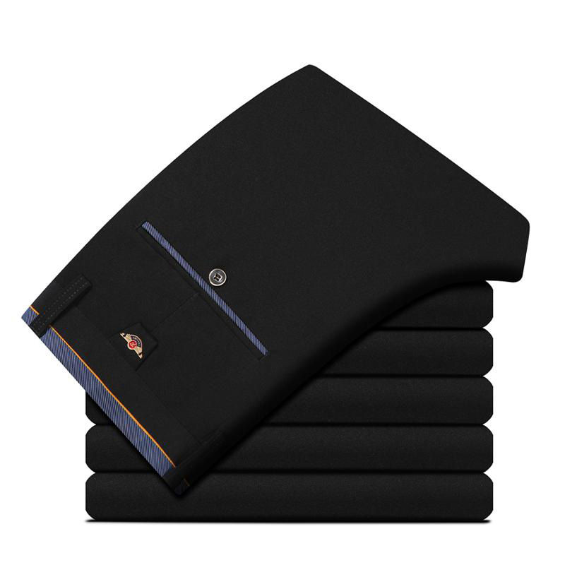 Thumbnail: Spring Autumn Mens Business Suit Pants Male Summer Thin Formal Solid Long Dress 