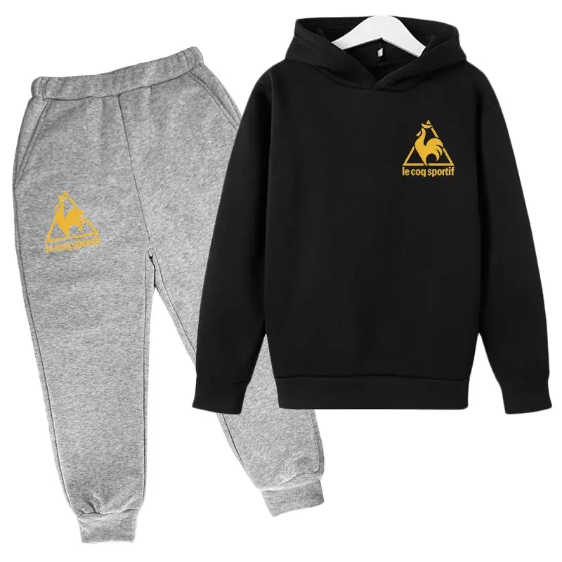 Thumbnail: Kids Spring Autumn Casual Fashion Pullover Hoodie+Pants 2pcs Tracksuits 2-13 Yea